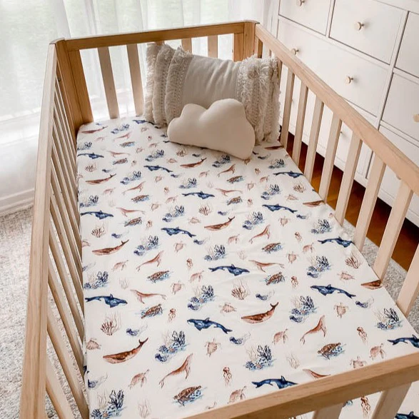 Ocean Fitted Cot Sheet