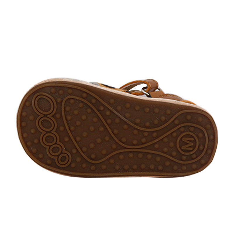 Pre-walker Leather Ziggie Sandals - Tan