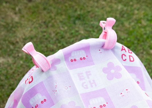 Pink Pram Clips