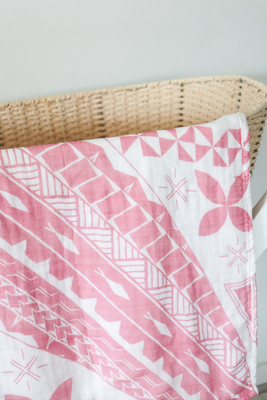 Fōlau Aute Layered Muslin Blanket (Samoa)