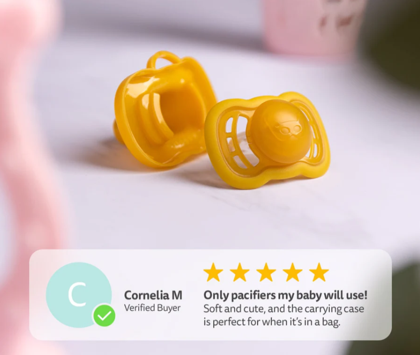 Hero Pacifiers 0+months - Mustard