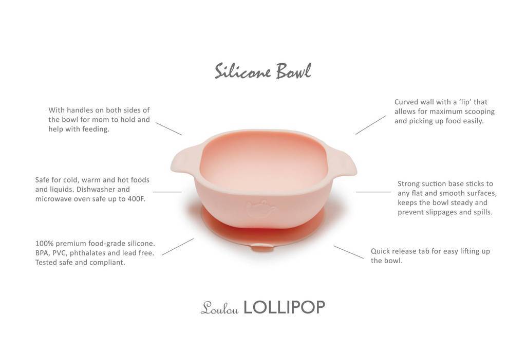 Silicone Snack Bowl - Blush Pink