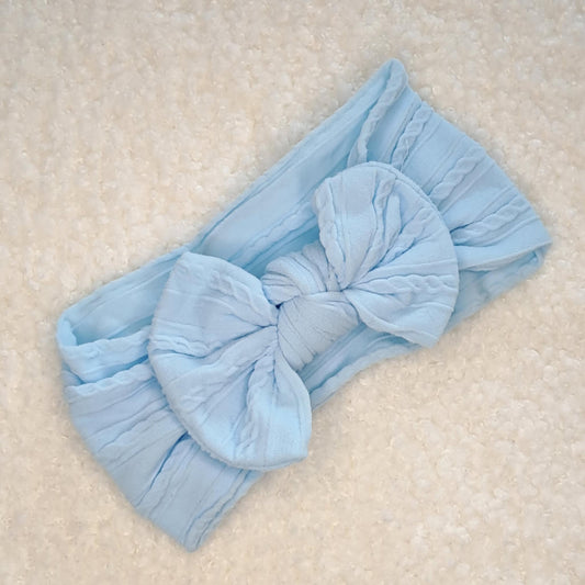 Stretch Bow Headband - Sky