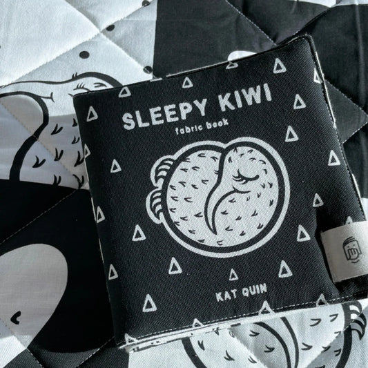 Sleepy Kiwi Fabric Book (Organic Cotton)
