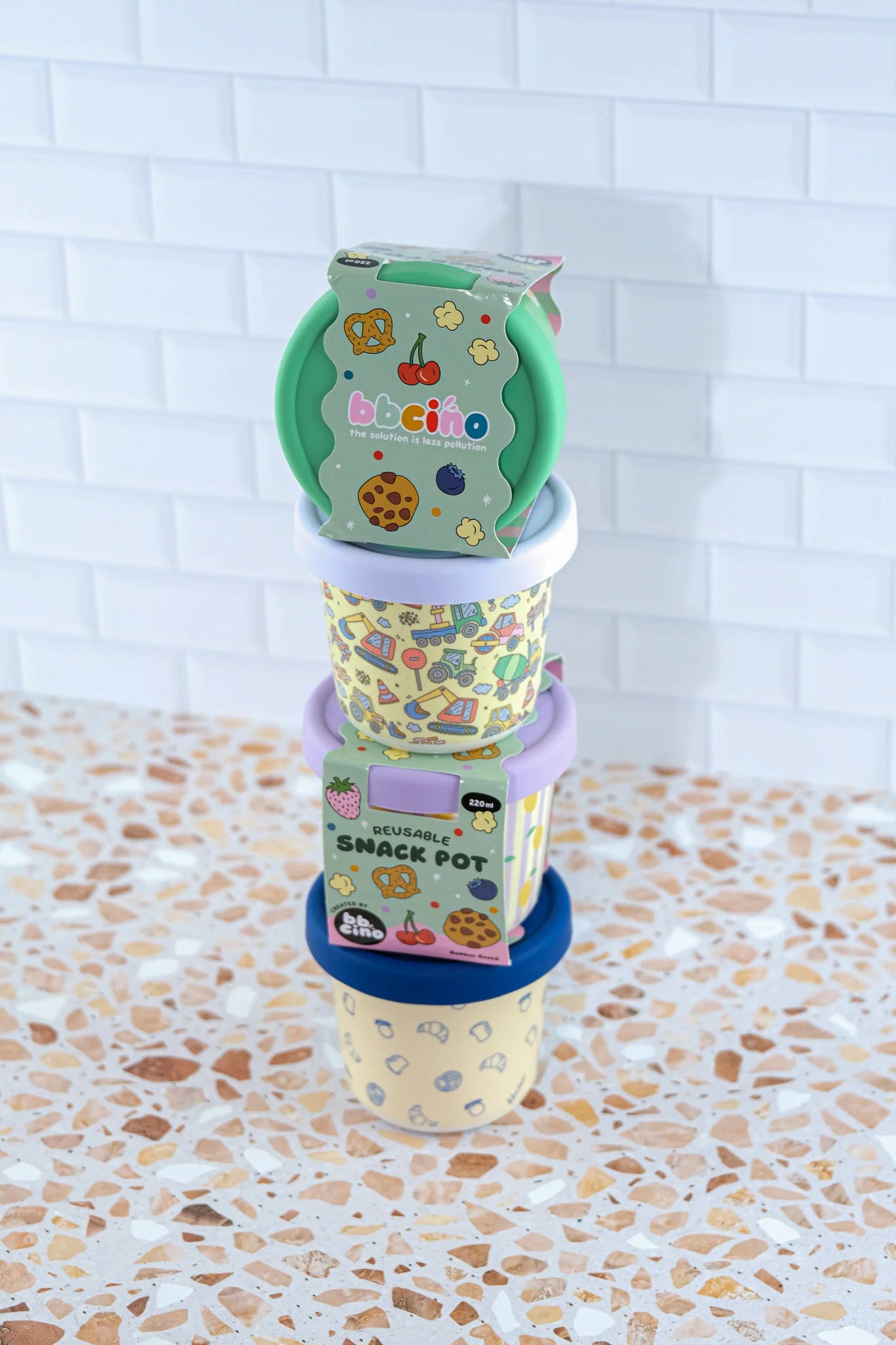 Snack Pot - Daisy Green (220ml)