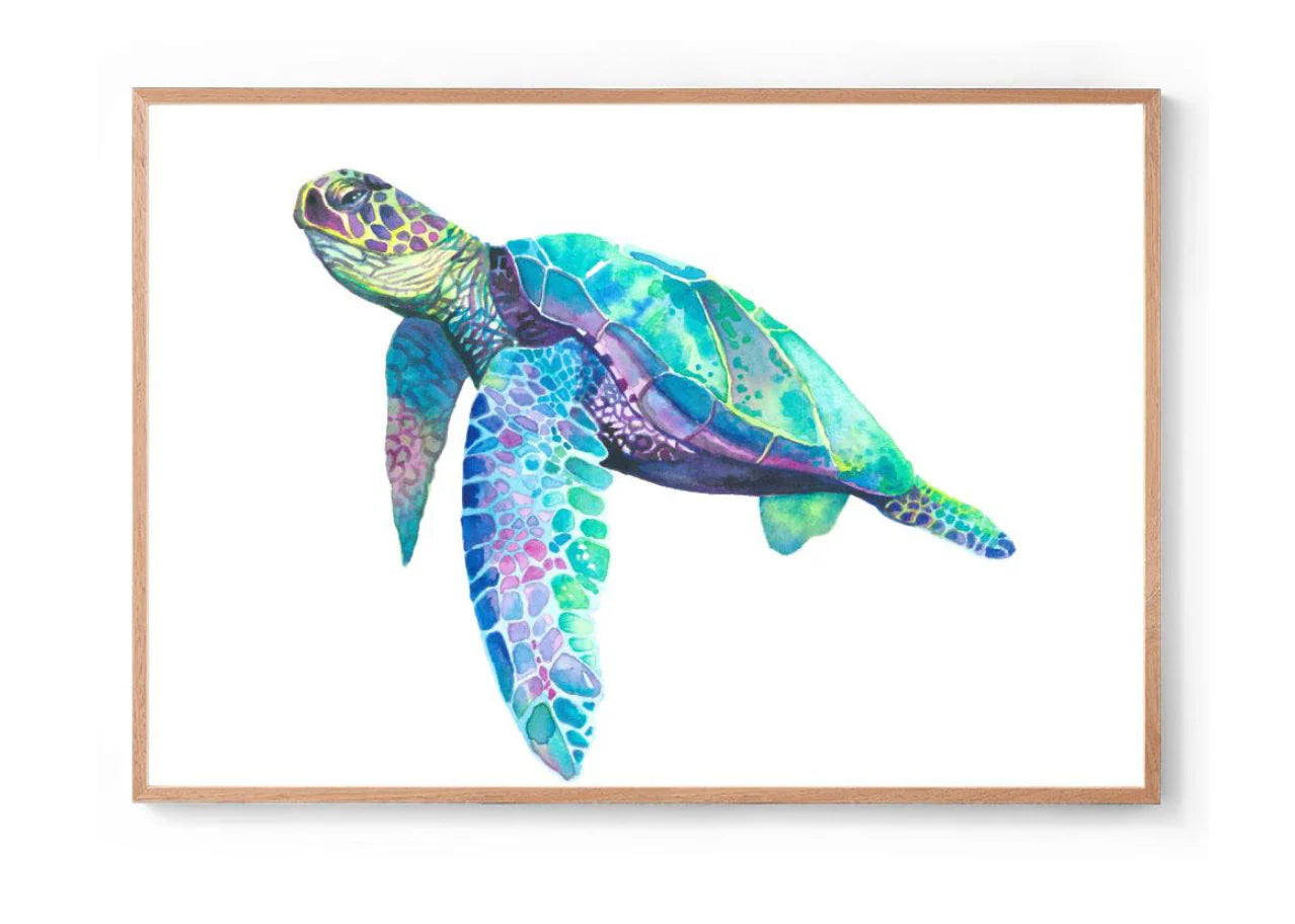 Jersey Cotton Cot Sheet - Sea Turtles