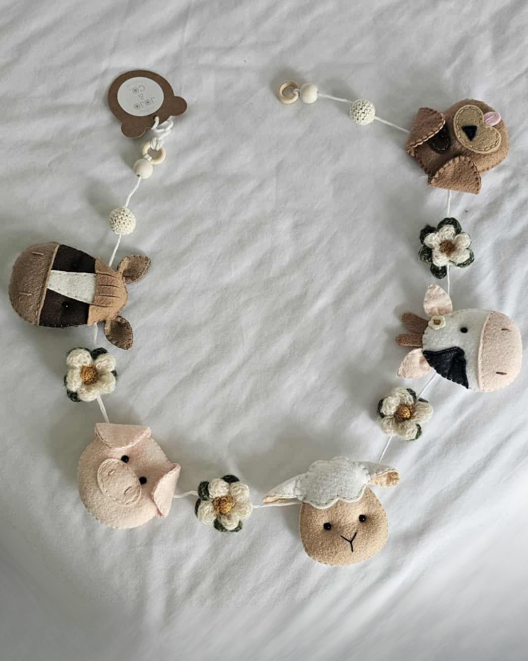 Farm Animal Felt Baby Bunting