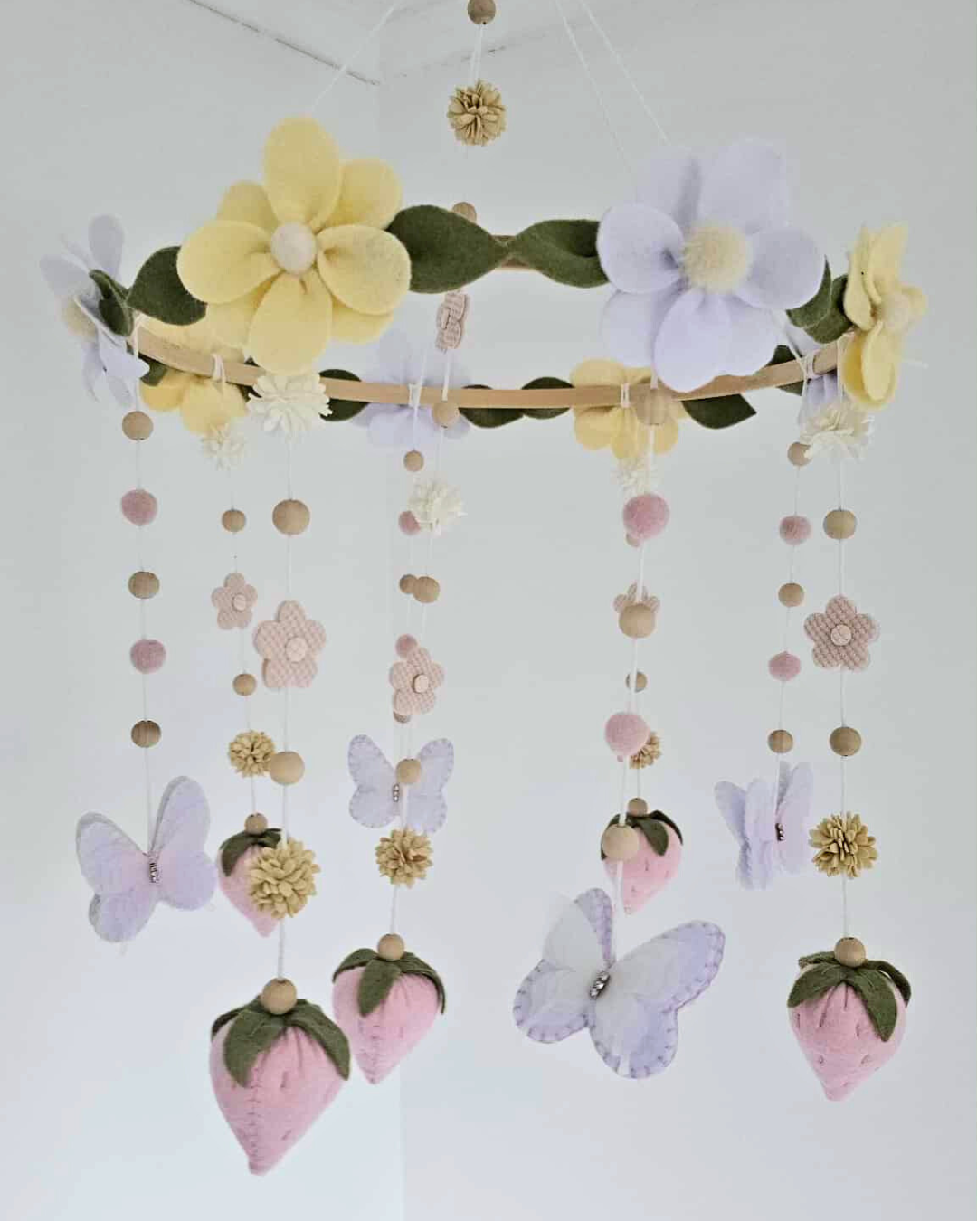 Butterfly & Strawberry Dreams Mobile