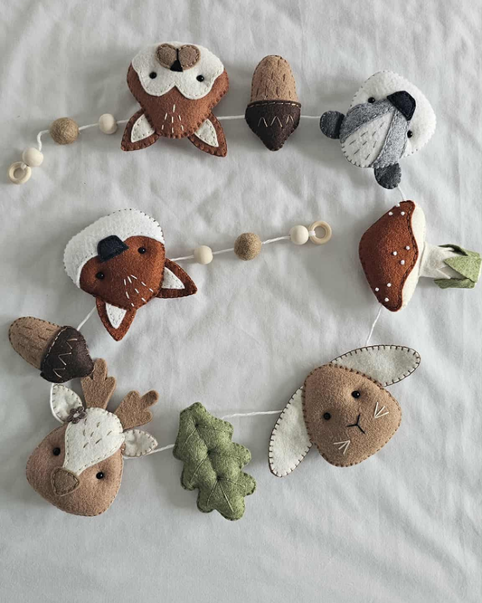 Woodland Felt Baby Bunting
