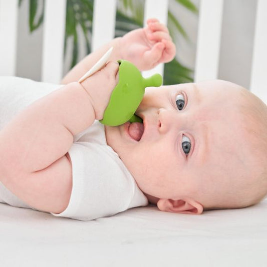 Mushroom Soothing Teether - Green