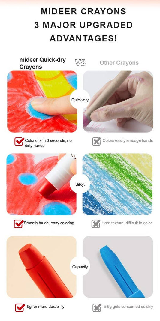 MiDeer Silky Crayon-8 Colors