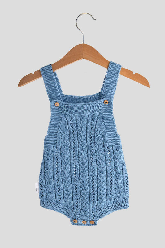 Wheat Cotton Knit Romper