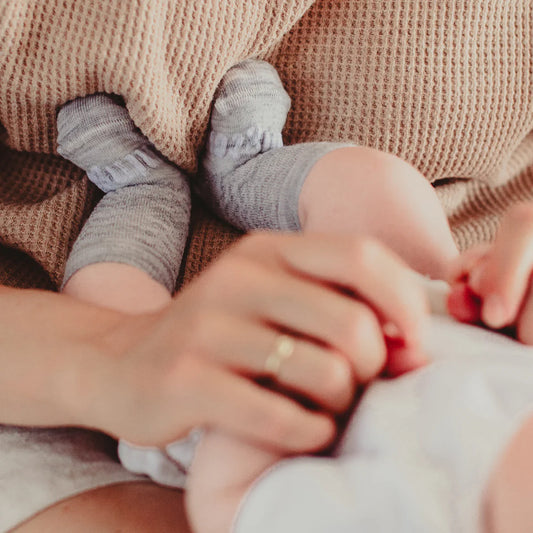 Merino Wool Crew Socks - Bunny