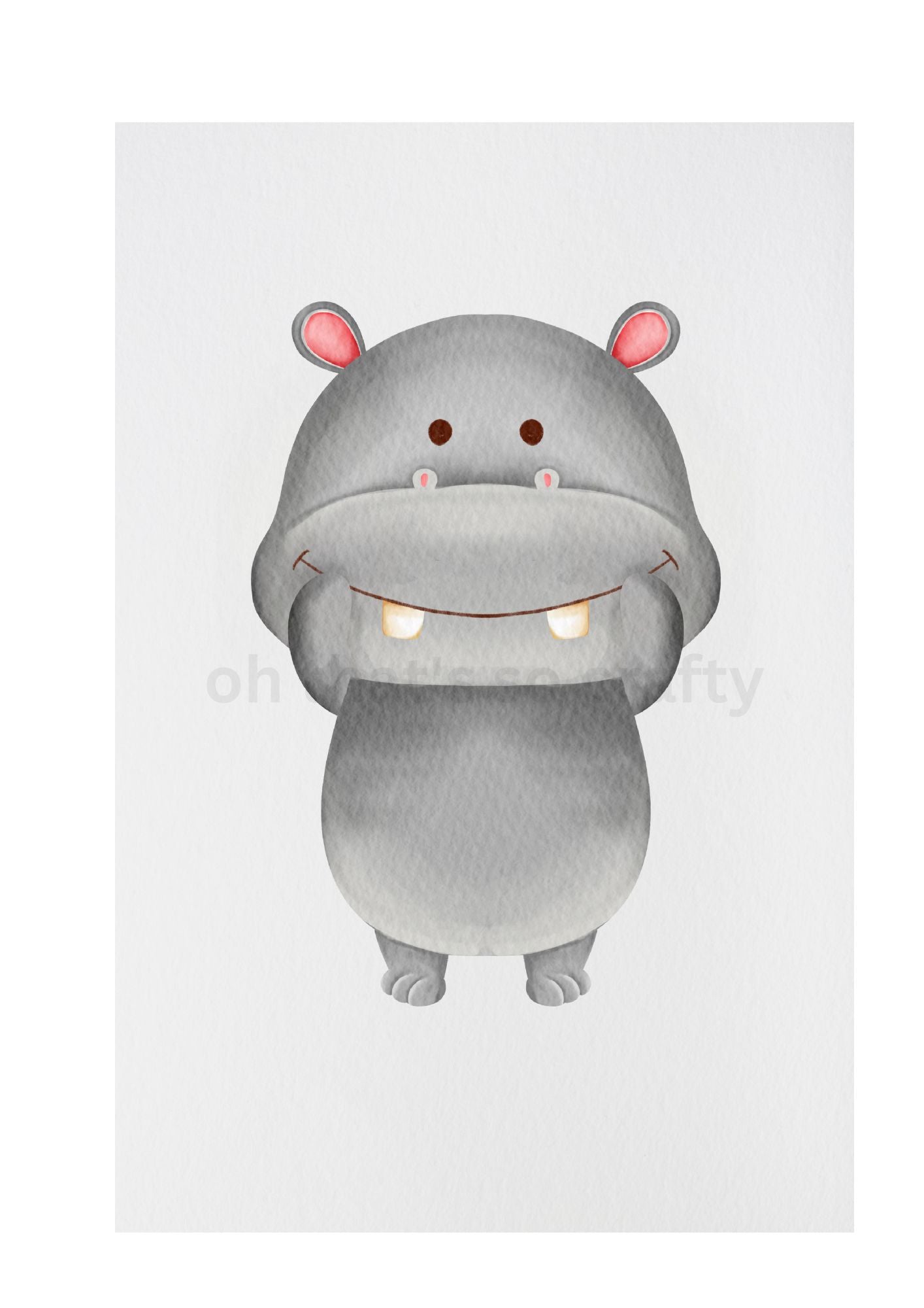 Hippo Print