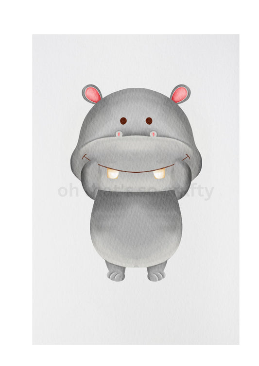 Hippo Print