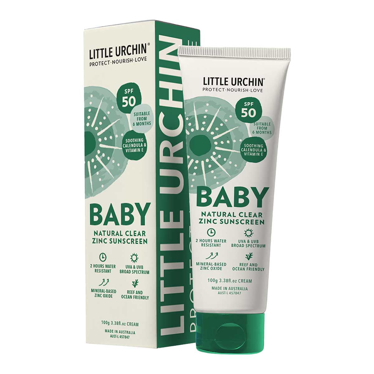 Baby Natural Clear Zinc Sunscreen SPF50 100g