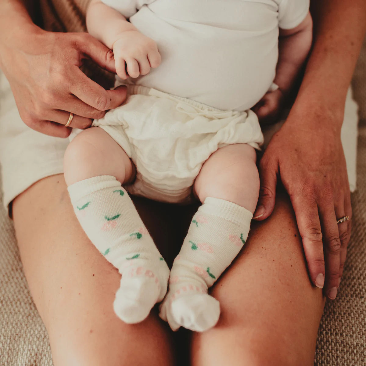Merino Wool Knee High Socks - Rosie