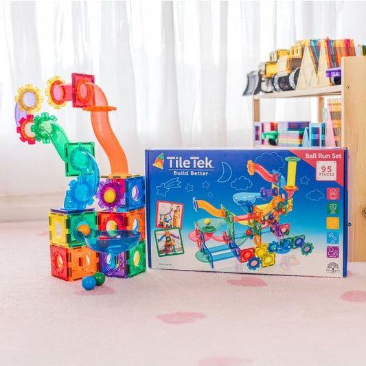 Magnetic Tiles Ball Run 95pc