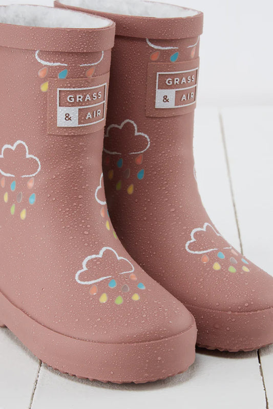 Rose Colour-Changing Kids Gumboots - Second