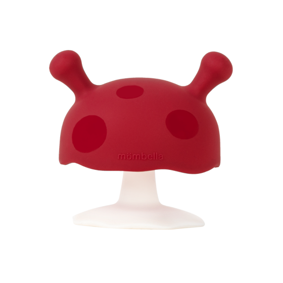 Mushroom Soothing Teether - Chimney Red