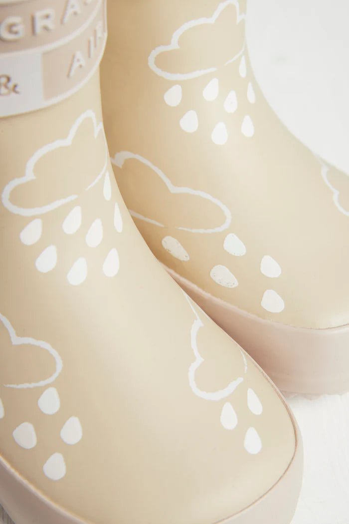 Stone Colour-Changing Kids Gumboots