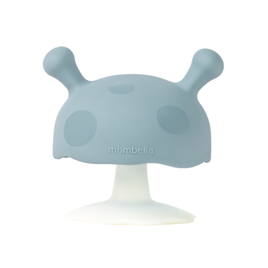 Mushroom Soothing Teether - Iron Green
