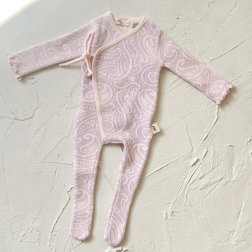 The Wolf Ribbed knit Onesie - Petal & Bloom