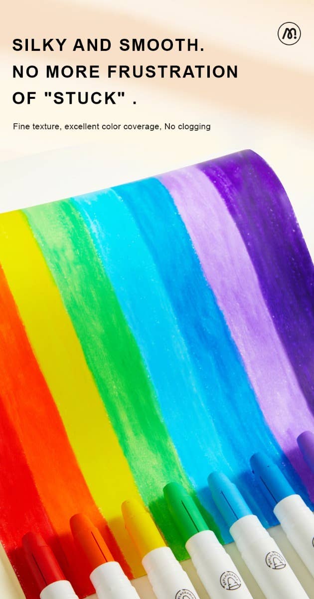 MiDeer Silky Crayon-8 Colors