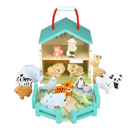 Wooden Zoo Play Set
