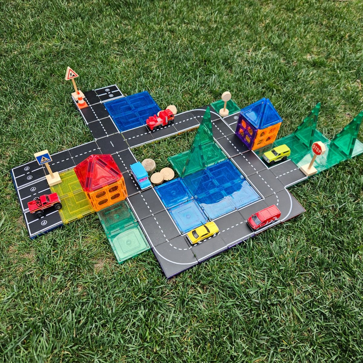 Magnetic Tiles Topper - Road Pack 40pc