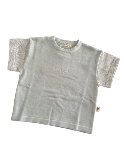 The Wolf Oversized Knit Tee - Sky