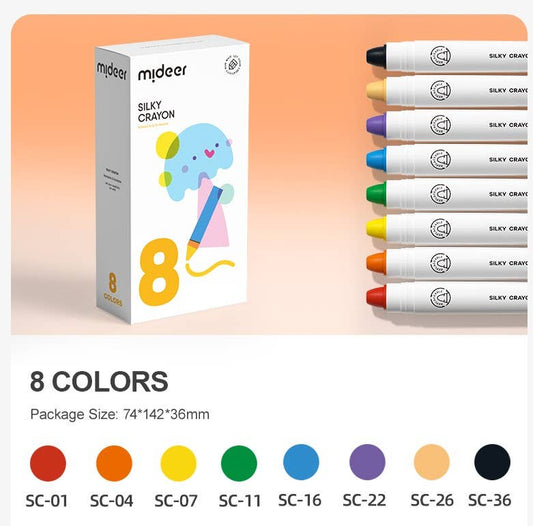 MiDeer Silky Crayon-8 Colors