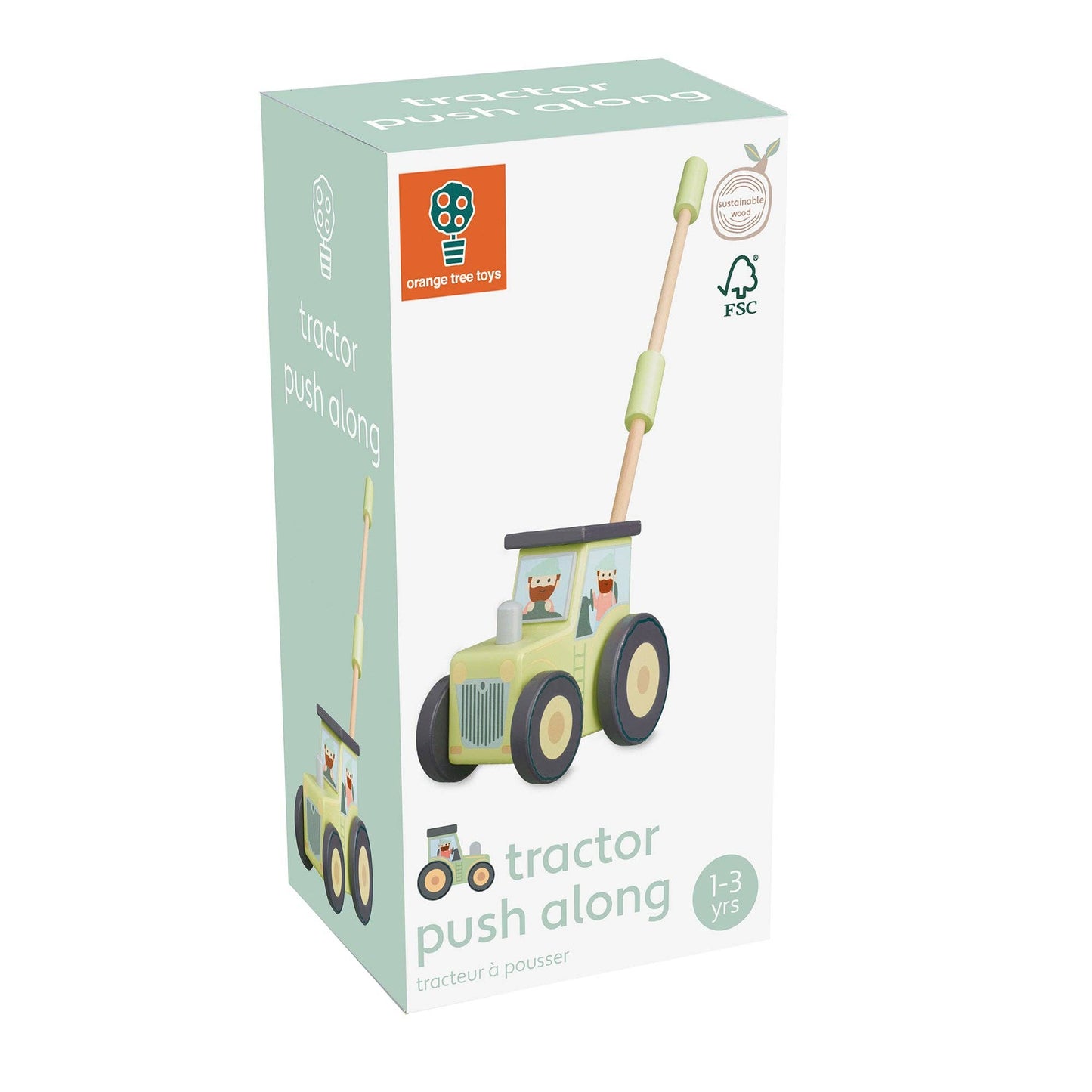 Tractor Wooden Push Along