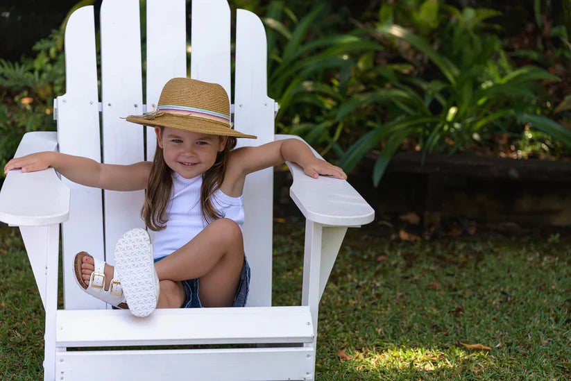 Sundaíse Danica Hat Coloured Stripes with Tassel 3-6Y