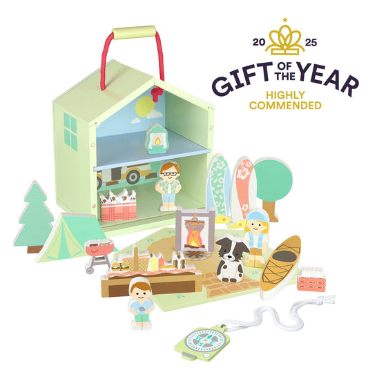 Wooden Camping Play Set