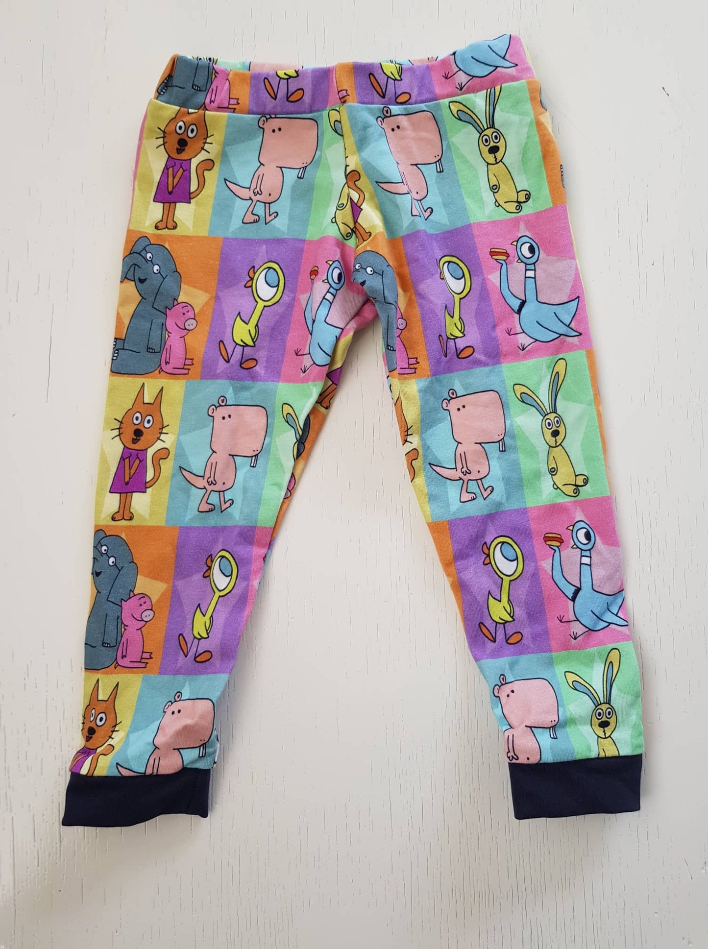 Handmade Leggings - Animal Squares