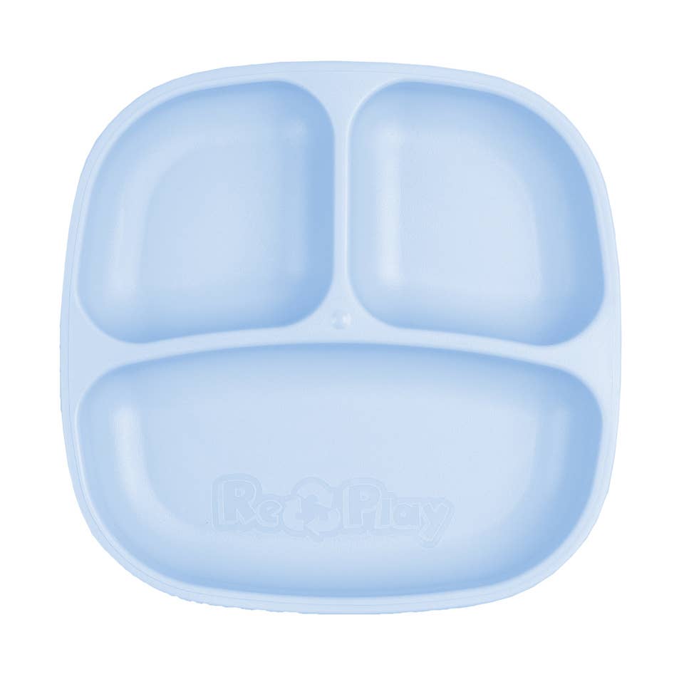 Re-Play Divided Plate - Ice Blue