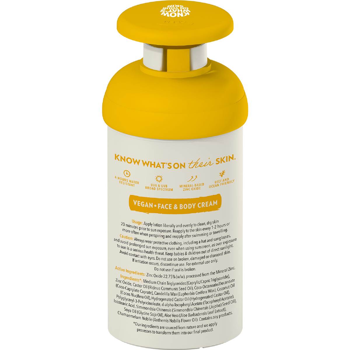Kids Natural Clear Zinc Sunscreen SPF50  300g