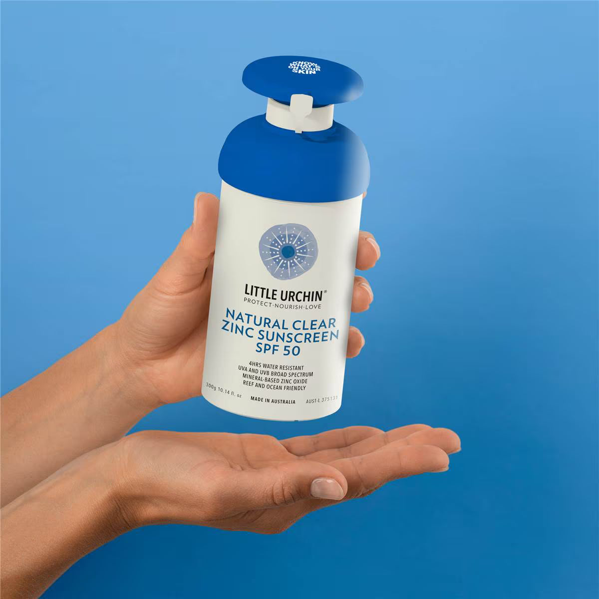 Natural Clear Zinc Sunscreen SPF50 300g