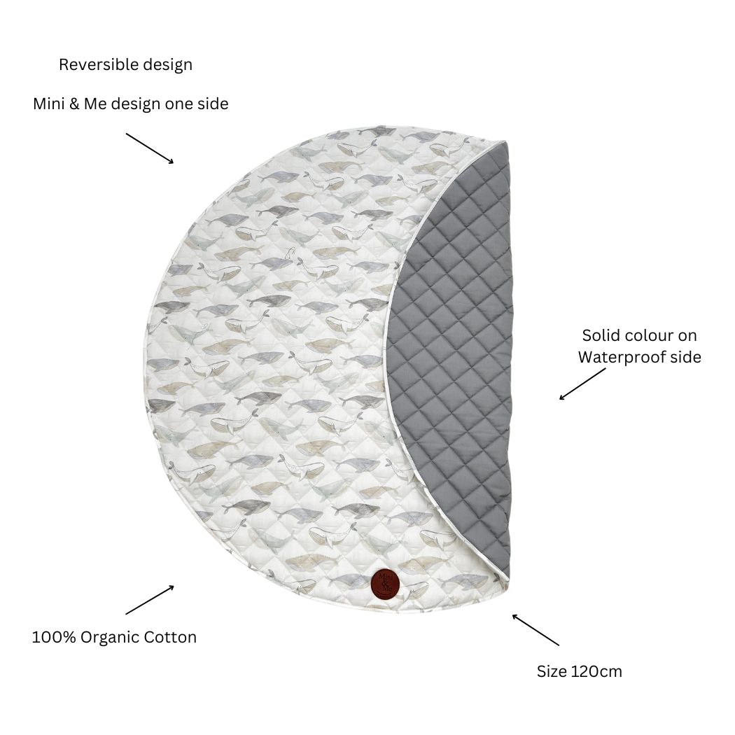 Mini & Me Padded Waterproof Playmat Whales