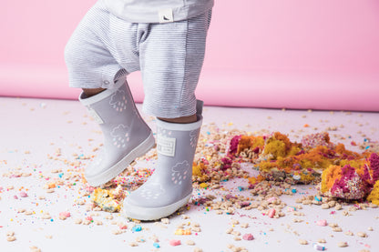 Light Grey Colour-Changing Kids Gumboots