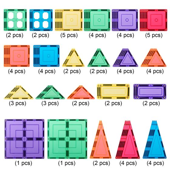 Magnetic Tiles Explorer Set 64pc