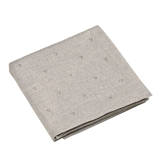 100% Merino wool baby blanket - Gray