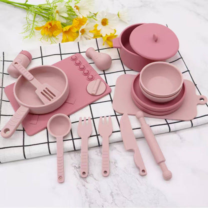 Pink Silicone Cookware Set