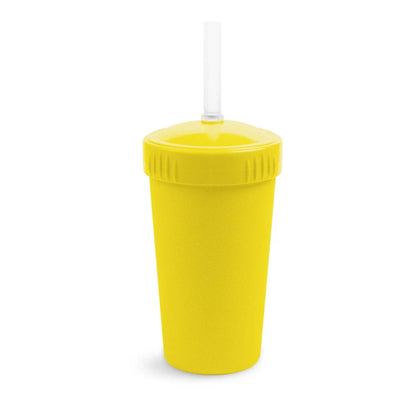 Re-Play Straw Cup with Reusable Straw - Yellow