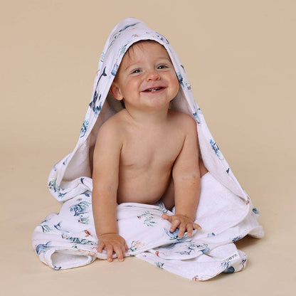 Ocean Organic Hooded Baby Towel