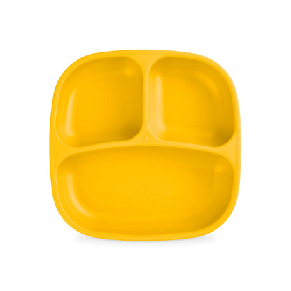 Re-Play Divided Plate - Sunny Yellow