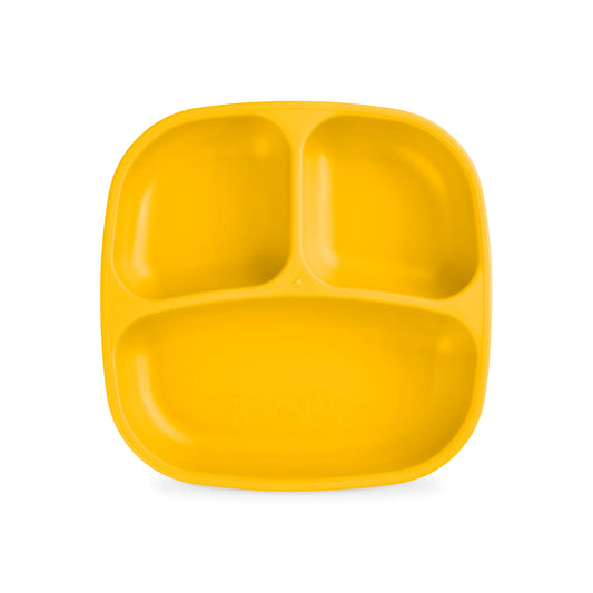 Re-Play Divided Plate - Sunny Yellow