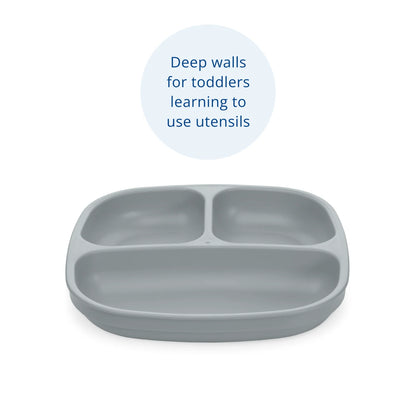 Re-Play Divided Plate - Grey