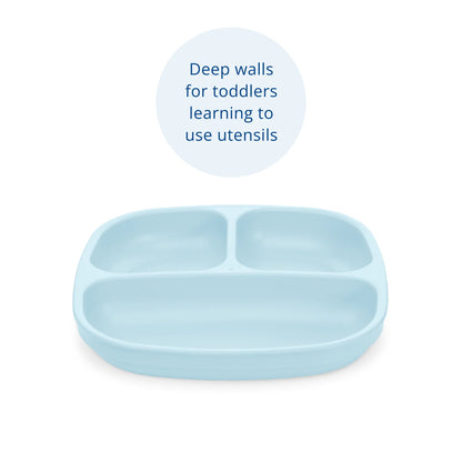 Re-Play Divided Plate - Ice Blue